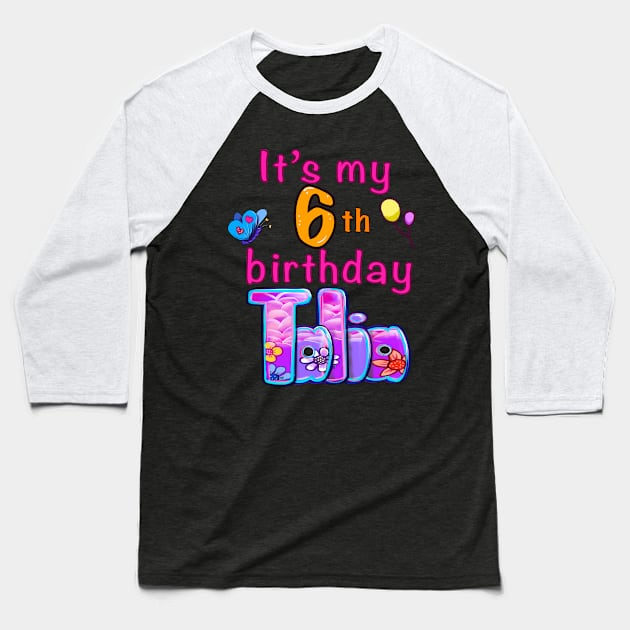 It’s my 5th birthday Talia Baseball T-Shirt by Artonmytee